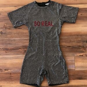 So Real Rhinestudded Romper Womrns Size Extra Small